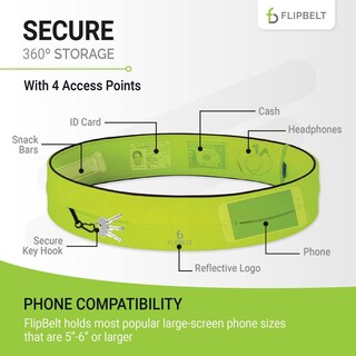 Foto 5 | Foto 5 | Cinturón De Ejercicio Flipbelt Level Terrain Amarillo Neón Tamaño Pequeño