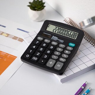 Foto 2 | Foto 2 | Calculadora De Escritorio Barrilito Negra 12 Dígitos