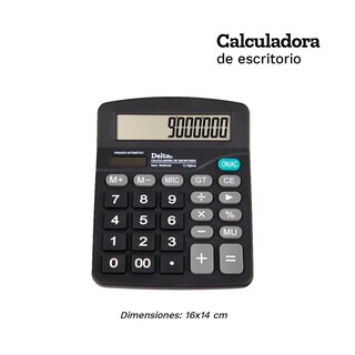 Foto 3 | Foto 3 | Calculadora De Escritorio Barrilito Negra 12 Dígitos