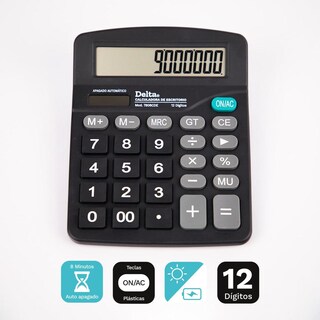 Foto 4 | Foto 4 | Calculadora De Escritorio Barrilito Negra 12 Dígitos