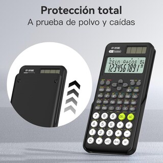 Foto 5 | Foto 5 | Calculadora Científica Roatee Negra Con 401 Funciones Y Pantalla De Dos Líneas