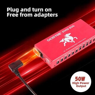 Foto 4 | Foto 4 | Fuente De Alimentación De Pedal Ghost Fire Aislada Con Protección Independiente Contra Cortocircuito