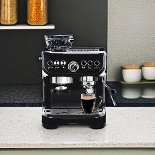 Foto 5 | Foto 5 | Máquina De Café Espresso Mirox Negra Con Molinillo Y Espumador Integrados