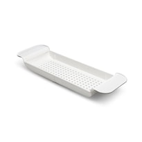 Estante De Baño Extensible Madesmart Blanco Con Agarre Antideslizante Para Bebé