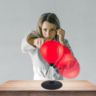 Foto 7 | Foto 7 | Saco De Boxeo De Escritorio Raipoment Rojo Resistente Para Alivio De Estrés