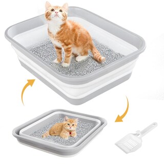 Foto 5 | Foto 5 | Caja De Arena Maohegou Para Gatos Mayores Artríticos En Azul