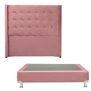 Foto 1 | Foto 1 | Cabecera Trinity Bruks + Box Color Palo De Rosa Individual