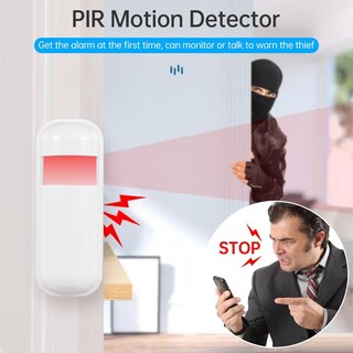 Foto 6 | Foto 6 | Sistema De Alarma Feiniao Wifi Gsm Pantalla Tft 2.4 Pulgadas Antirrobo Inalámbrico Con Sensores De P