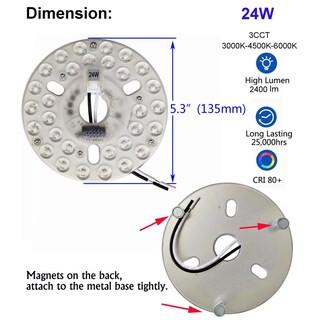 Foto 4 | Foto 4 | Kit De Luz Led Para Ventilador De Techo Olymstar Blanco Con Función De Memoria De Temperatura De 3 C