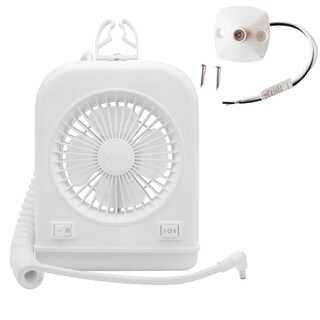 Foto 1 | Foto 1 | Ventilador Dream Lighting Blanco De 12 Vot Con Luz De Lectura Led De 2 Velocidades Para Caravana Y C