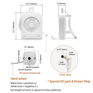 Foto 3 | Foto 3 | Ventilador Dream Lighting Blanco De 12 Vot Con Luz De Lectura Led De 2 Velocidades Para Caravana Y C