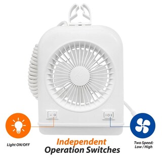 Foto 5 | Foto 5 | Ventilador Dream Lighting Blanco De 12 Vot Con Luz De Lectura Led De 2 Velocidades Para Caravana Y C