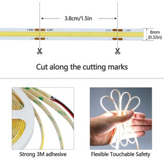 Foto 3 | Foto 3 | Tira De Luz Led Cob Goming Blanco Frío Sensor De Movimiento Para Armarios Cocina Escalera Dormito