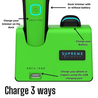 Foto 7 | Foto 7 | Recortadora Profesional Supreme Trimmer Negra Motor Fuerte Con Baterías Extraíbles Para Barberos