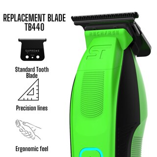 Foto 8 | Foto 8 | Recortadora Profesional Supreme Trimmer Negra Motor Fuerte Con Baterías Extraíbles Para Barberos