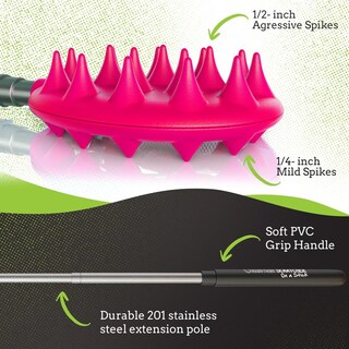 Foto 8 | Foto 8 | Rascador De Espalda Cactus Plástico Retráctil Compacto 25 Pulgadas 5 Secciones 16 Pinchos