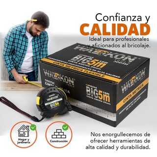 Foto 2 | Foto 2 | Flexómetro Walkon Blanco Hule Contra Impacto 5 Metros