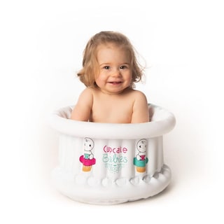 Foto 1 | Foto 1 | Bañera Inflable Cupcake Babies Blanco Con Bolso De Viaje Para Bebé