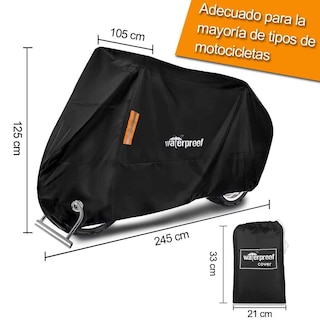 Foto 7 | Foto 7 | Funda Resistente Dasking Negro Impermeable Para Bicicleta Y Moto Exterior Antióxido Uv