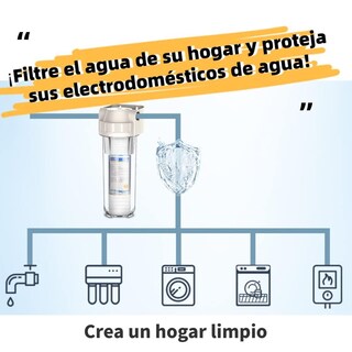 Foto 5 | Foto 5 | Purificador De Agua Prefiltro Con Filtro De Sedimentos 10 Pulgadas Repuestos Para Hogar Grifo Pozo