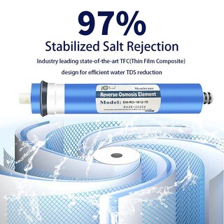 Foto 5 | Foto 5 | Membrana De Ósmosis Inversa Huining 75gpd Kit Completo Para Sistema De Filtración De Agua Doméstica