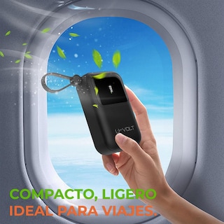 Foto 4 | Foto 4 | Power Bank Celularte U-volt 10 000 Mah Negro Con Cables Integrados Y Carga Rápida 22.5w Para Iphone