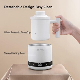 Foto 5 | Foto 5 | Olla Eléctrica Mini Tianji Cerámica Multifunción Inteligente 600 Ml