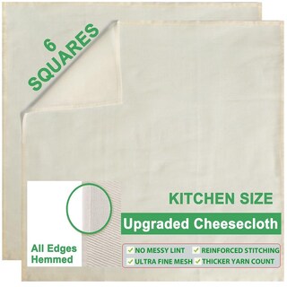 Foto 6 | Foto 6 | Estopilla Orgánica Yjl Sin Blanquear 20 X 20 Pulgadas Para Colar E Hornear