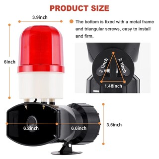 Foto 3 | Foto 3 | Sirena De Alarma Lte-1101 Led Estroboscópica 115 Db 60 W Industrial