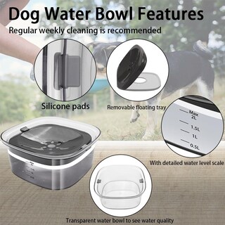 Foto 5 | Foto 5 | Cuenco De Agua Dorkis 2l Azul Sin Derrames Para Mascotas