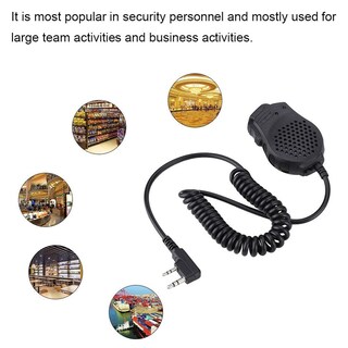 Foto 4 | Foto 4 | Micrófono De Altavoz Yoidesu Negro Doble Ptt Para Walkie Talkie Uv-82 Serie