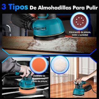 Foto 3 | Foto 3 | Pulidora Orbital Lostrain 5 Pulgadas Velocidad Variable Para Auto Madera Y Piso