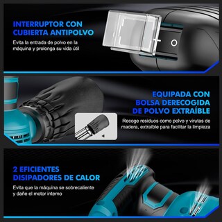 Foto 4 | Foto 4 | Pulidora Orbital Lostrain 5 Pulgadas Velocidad Variable Para Auto Madera Y Piso