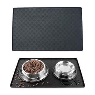 Foto 1 | Foto 1 | Tapete De Silicona Contaeras Gris Antidesbordamiento Para Mascotas