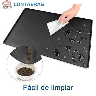 Foto 2 | Foto 2 | Tapete De Silicona Contaeras Gris Antidesbordamiento Para Mascotas