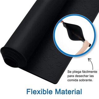 Foto 5 | Foto 5 | Tapete De Silicona Contaeras Gris Antidesbordamiento Para Mascotas