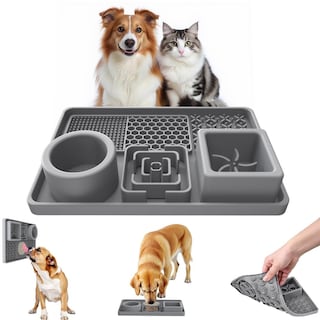 Foto 1 | Foto 1 | Alfombrilla Para Lamer Perros 6 En 1 Con Cuenco De Agua Para Reducir Ansiedad En Baño Y Entrenamient