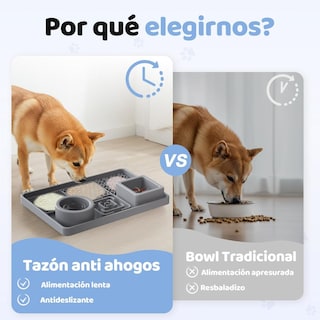 Foto 6 | Foto 6 | Alfombrilla Para Lamer Perros 6 En 1 Con Cuenco De Agua Para Reducir Ansiedad En Baño Y Entrenamient