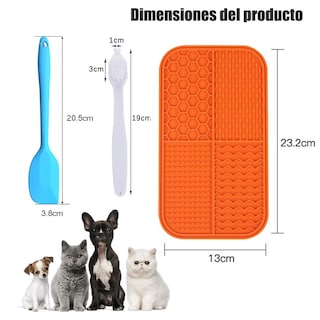 Foto 2 | Foto 2 | Alfombrilla Para Lamer Perros Talkcute Con Ventosa Verde Comedero Lento 4 En 1 Para Mascotas