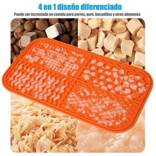 Foto 5 | Foto 5 | Alfombrilla Para Lamer Perros Talkcute Con Ventosa Verde Comedero Lento 4 En 1 Para Mascotas