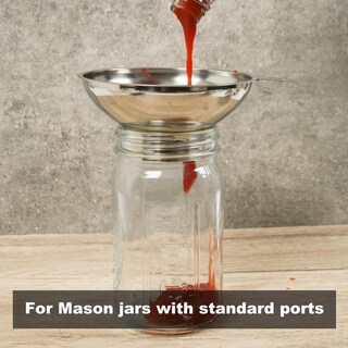 Foto 3 | Foto 3 | Embudo De Conservas Serinar Acero Inoxidable Con Filtro Para Tarros De Boca Regular