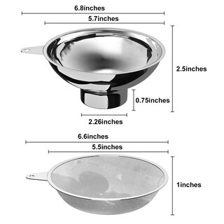 Foto 6 | Foto 6 | Embudo De Conservas Serinar Acero Inoxidable Con Filtro Para Tarros De Boca Regular