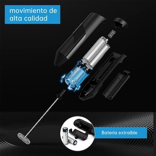 Foto 6 | Foto 6 | Espumador De Leche Eléctrico Acero Inoxidable Portátil Para Lattes Capuchino Y Matcha