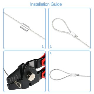 Foto 2 | Foto 2 | Kit De Herramientas Con Cable De Acero Inoxidable En Aluminio 5029.2 Cm Para Prensar Cuerda De Alamb