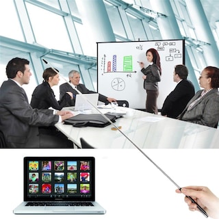 Foto 2 | Foto 2 | Puntero Telescópico De Metal Para Profesores Negro Y Plateado Con Longitud Extendida