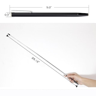 Foto 7 | Foto 7 | Puntero Telescópico De Metal Para Profesores Negro Y Plateado Con Longitud Extendida