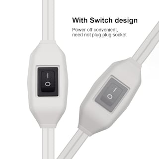 Foto 7 | Foto 7 | Cable De Extensión Ignífugo Portátil Blanco Durable Con Interruptor De Encendido Y Apagado