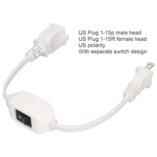 Foto 8 | Foto 8 | Cable De Extensión Ignífugo Portátil Blanco Durable Con Interruptor De Encendido Y Apagado