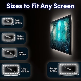 Foto 6 | Foto 6 | Iluminación De Polarización Luminoodle Blanco Medium Franja Luminosa Para Cine En Casa