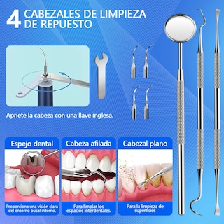 Foto 6 | Foto 6 | Kit Belug De Limpieza Para Remover Sarro Con Ultrasonidos Azul